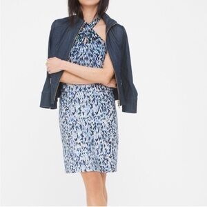 White House Black Market Printed Halter Mini Dress‎